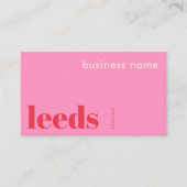 Carte de visite d'entreprise à Leeds Angleterre Ro (Devant)