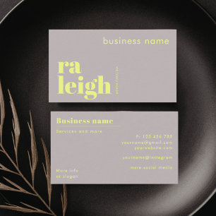 Carte de visite d'entreprise à Raleigh Caroline du