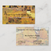 Carte de visite d'entreprise agricole (Devant / Derrière)