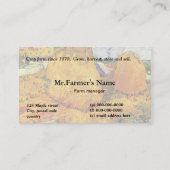 Carte de visite d'entreprise agricole (Dos)