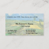 Carte de visite d'entreprise agricole (Dos)