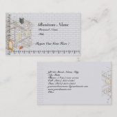 Carte de visite d'entreprise Architecture de const (Devant / Derrière)