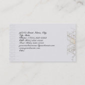 Carte de visite d'entreprise Architecture de const (Dos)