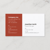 Carte de visite d'entreprise| Béton (Dos)