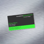 Carte de visite d'entreprise Black and Lime Green (In Situ)
