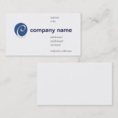 Carte de visite d'entreprise bleu (Devant / Derrière)