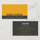 CARTE DE VISITE d'entreprise :: bold bloc 1L (Devant / Derrière)