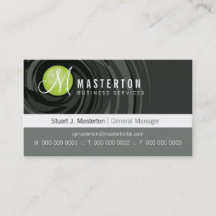 CARTE DE VISITE D'ENTREPRISE :: cyclone monogramme