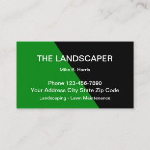 Carte de visite d'entreprise d'aménagement paysage