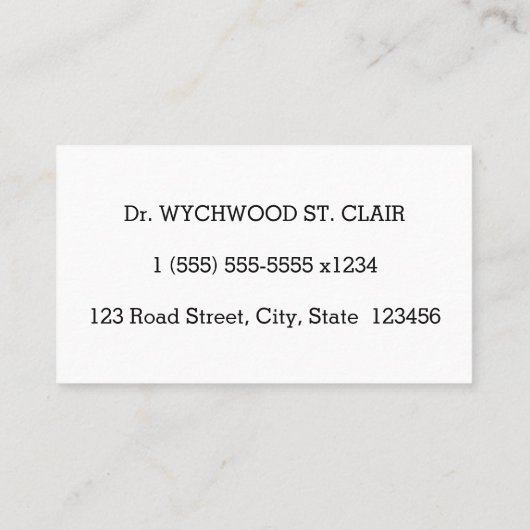 Carte de visite d'entreprise, de base et respectab (Dos)