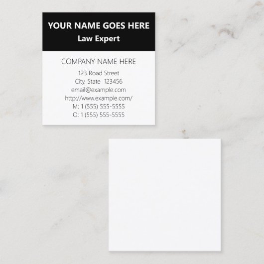 Carte de visite d'entreprise, de base et respectab (Devant / Derrière)