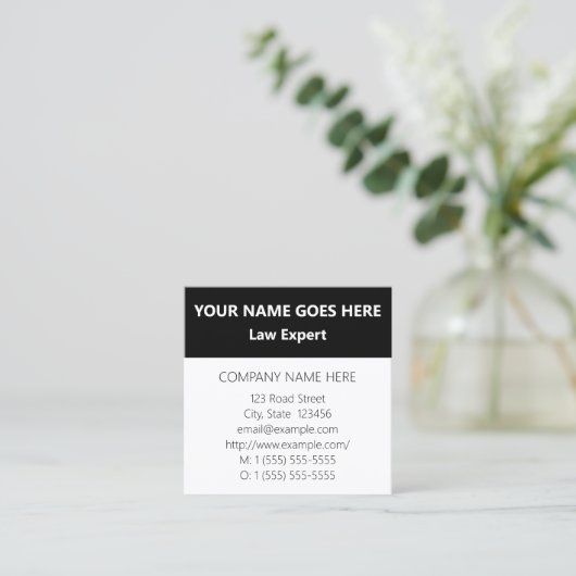 Carte de visite d'entreprise, de base et respectab (Debout devant)