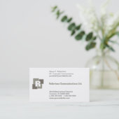 Carte de visite d'entreprise de carrés (Debout devant)