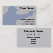 carte de visite d'entreprise de classe dissimulée  (Devant / Derrière)