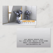 Carte de visite d'entreprise de construction (Devant / Derrière)