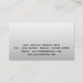 Carte de visite d'entreprise de construction (Dos)