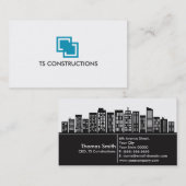 Carte de visite d'entreprise de construction (Devant / Derrière)