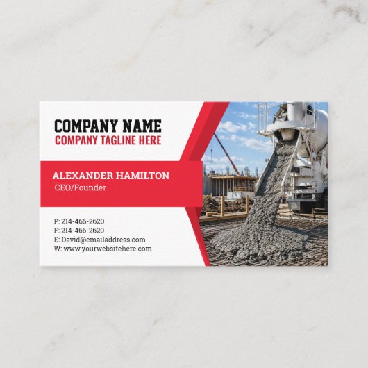 Carte de visite d'entreprise de construction (Béto (Devant)