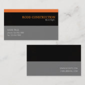 Carte de visite d'entreprise de construction de bâ (Devant / Derrière)
