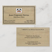 Carte de visite d'entreprise de construction de ch (Devant / Derrière)