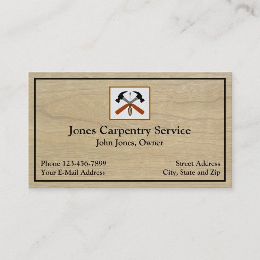 Carte de visite d'entreprise de construction de ch (Devant)