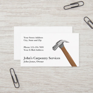 Carte de visite d'entreprise de construction de ch