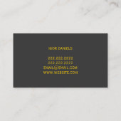 Carte de visite d'entreprise de construction de go (Dos)