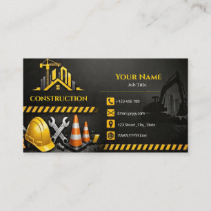 Carte de visite d'entreprise de construction Entre