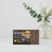 Carte de visite d'entreprise de construction profe (Debout devant)