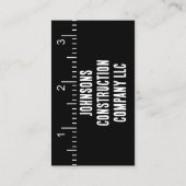 Carte de visite d'entreprise de construction ruban (Dos)