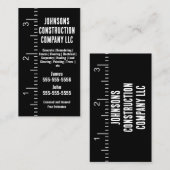 Carte de visite d'entreprise de construction ruban (Devant / Derrière)