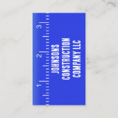 Carte de visite d'entreprise de construction ruban (Dos)