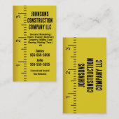 Carte de visite d'entreprise de construction ruban (Devant / Derrière)