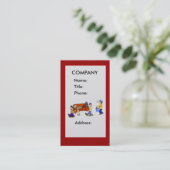 Carte de visite d'entreprise de déménagement (Debout devant)