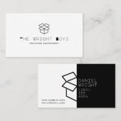 Carte de visite d'entreprise de déménagement profe (Devant / Derrière)