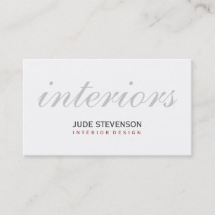 Carte de visite d'entreprise de designer d'intérie