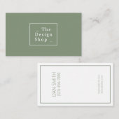 Carte de visite d'entreprise de designer d'intérie (Devant / Derrière)
