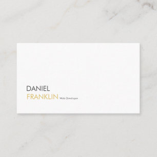 Carte de visite d'entreprise de développeur Web pr