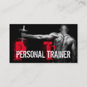 Carte de visite d'entreprise de gym d'entraîneur p