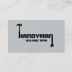 Carte de visite d'entreprise de maintenance homme