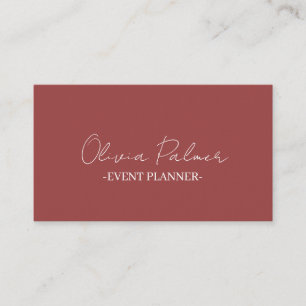 Carte de visite d'entreprise de planification d'év