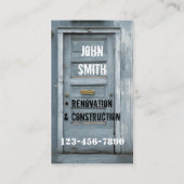 Carte de visite d'entreprise de rénovation de cons (Devant)