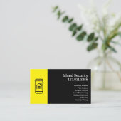 Carte de visite d'entreprise de sécurité (Debout devant)