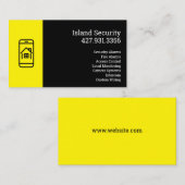 Carte de visite d'entreprise de sécurité (Devant / Derrière)