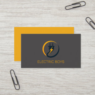Carte de visite d'entreprise d'électricien