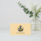 Carte de visite d'entreprise d'électricien (Debout devant)