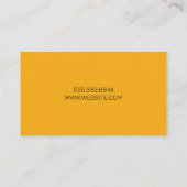 Carte de visite d'entreprise d'électricien (Dos)