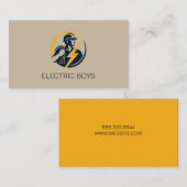 Carte de visite d'entreprise d'électricien (Devant / Derrière)