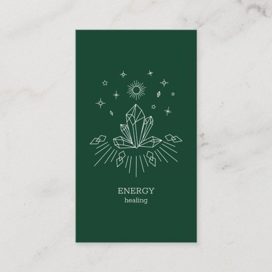 Carte de visite d'entreprise d'étoiles cristalline (Devant)