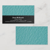 Carte de visite d'entreprise en cuir look texture (Devant / Derrière)